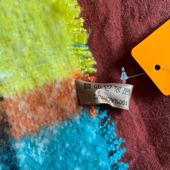 Bright plaid infinity scarf! - Picture 2 of 3